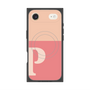 プレミアムスクエアケース with MagSafe［ オリジナル - initial two tone - P pink ］