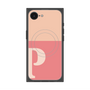 プレミアムスクエアケース with MagSafe［ オリジナル - initial two tone - P pink ］