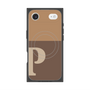 プレミアムスクエアケース with MagSafe［ オリジナル - initial two tone - P brown ］