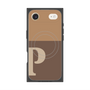 プレミアムスクエアケース with MagSafe［ オリジナル - initial two tone - P brown ］