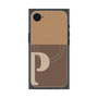 プレミアムスクエアケース with MagSafe［ オリジナル - initial two tone - P brown ］