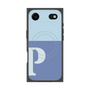 プレミアムスクエアケース with MagSafe［ オリジナル - initial two tone - P blue ］