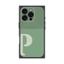 プレミアムスクエアケース with MagSafe［ オリジナル - initial two tone - P green ］