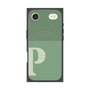 プレミアムスクエアケース with MagSafe［ オリジナル - initial two tone - P green ］