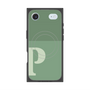 プレミアムスクエアケース with MagSafe［ オリジナル - initial two tone - P green ］