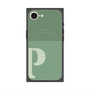 プレミアムスクエアケース with MagSafe［ オリジナル - initial two tone - P green ］