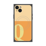 プレミアムスクエアケース with MagSafe［ オリジナル - initial two tone - Q orange ］