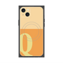 プレミアムスクエアケース with MagSafe［ オリジナル - initial two tone - Q orange ］