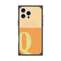 プレミアムスクエアケース with MagSafe［ オリジナル - initial two tone - Q orange ］