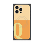 プレミアムスクエアケース with MagSafe［ オリジナル - initial two tone - Q orange ］