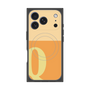 プレミアムスクエアケース with MagSafe［ オリジナル - initial two tone - Q orange ］