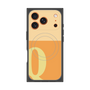 プレミアムスクエアケース with MagSafe［ オリジナル - initial two tone - Q orange ］