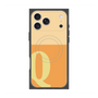 プレミアムスクエアケース with MagSafe［ オリジナル - initial two tone - Q orange ］