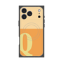 プレミアムスクエアケース with MagSafe［ オリジナル - initial two tone - Q orange ］