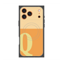 プレミアムスクエアケース with MagSafe［ オリジナル - initial two tone - Q orange ］