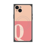 プレミアムスクエアケース with MagSafe［ オリジナル - initial two tone - Q pink ］