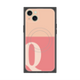 プレミアムスクエアケース with MagSafe［ オリジナル - initial two tone - Q pink ］