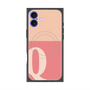 プレミアムスクエアケース with MagSafe［ オリジナル - initial two tone - Q pink ］