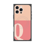 プレミアムスクエアケース with MagSafe［ オリジナル - initial two tone - Q pink ］