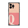 プレミアムスクエアケース with MagSafe［ オリジナル - initial two tone - Q pink ］