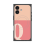 プレミアムスクエアケース with MagSafe［ オリジナル - initial two tone - Q pink ］