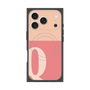 プレミアムスクエアケース with MagSafe［ オリジナル - initial two tone - Q pink ］