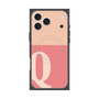 プレミアムスクエアケース with MagSafe［ オリジナル - initial two tone - Q pink ］