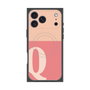 プレミアムスクエアケース with MagSafe［ オリジナル - initial two tone - Q pink ］