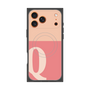 プレミアムスクエアケース with MagSafe［ オリジナル - initial two tone - Q pink ］