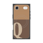 プレミアムスクエアケース with MagSafe［ オリジナル - initial two tone - Q brown ］
