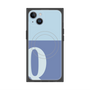 プレミアムスクエアケース with MagSafe［ オリジナル - initial two tone - Q blue ］
