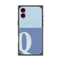 プレミアムスクエアケース with MagSafe［ オリジナル - initial two tone - Q blue ］