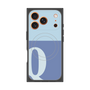 プレミアムスクエアケース with MagSafe［ オリジナル - initial two tone - Q blue ］