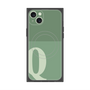 プレミアムスクエアケース with MagSafe［ オリジナル - initial two tone - Q green ］