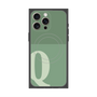 プレミアムスクエアケース with MagSafe［ オリジナル - initial two tone - Q green ］
