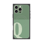 プレミアムスクエアケース with MagSafe［ オリジナル - initial two tone - Q green ］