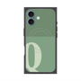 プレミアムスクエアケース with MagSafe［ オリジナル - initial two tone - Q green ］