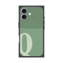 プレミアムスクエアケース with MagSafe［ オリジナル - initial two tone - Q green ］