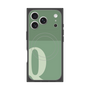 プレミアムスクエアケース with MagSafe［ オリジナル - initial two tone - Q green ］