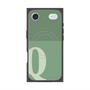 プレミアムスクエアケース with MagSafe［ オリジナル - initial two tone - Q green ］