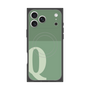 プレミアムスクエアケース with MagSafe［ オリジナル - initial two tone - Q green ］