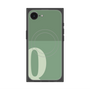 プレミアムスクエアケース with MagSafe［ オリジナル - initial two tone - Q green ］