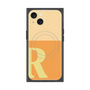 プレミアムスクエアケース with MagSafe［ オリジナル - initial two tone - R orange ］