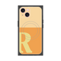 プレミアムスクエアケース with MagSafe［ オリジナル - initial two tone - R orange ］