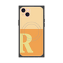 プレミアムスクエアケース with MagSafe［ オリジナル - initial two tone - R orange ］