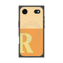プレミアムスクエアケース with MagSafe［ オリジナル - initial two tone - R orange ］