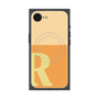 プレミアムスクエアケース with MagSafe［ オリジナル - initial two tone - R orange ］