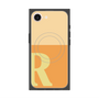 プレミアムスクエアケース with MagSafe［ オリジナル - initial two tone - R orange ］