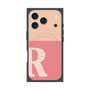 プレミアムスクエアケース with MagSafe［ オリジナル - initial two tone - R pink ］