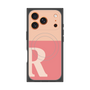 プレミアムスクエアケース with MagSafe［ オリジナル - initial two tone - R pink ］